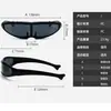 Gafas de Sol Integradas X-Men Transfronterizas Europeas y Americanas Gafas para Deportes al Aire Libre Gafas Punk de Alienígena Espacial Láser