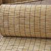 Tapete de palha natural para teto, tapete de palha real, decoração de parede, produtos de teto estilo vintage de junco real, anticorrosão e anti-insetos