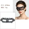 Máscara de Mascarada Media Cara Accesorios de Halloween Máscara de Ojos de Encaje Negra con Forma de Princesa para Niños Mujeres Adultos