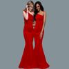 2026 Nova Moda Feminina de Comércio Exterior Europeu e Americano Vestido Longo de Festa de Um Ombro Amazon Aliexpress Popular Mais Vendido