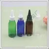 Botella de 60ML azul, blanca y marrón con tapa de punta, botella de pegamento con boquilla de punta, botella de aceite de 60ML con tapa de punta, botella de tinta con tapa de punta, botella de cuello largo con tapa de punta