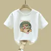 2231# Camiseta de Manga Corta para Niños Niños Algodón Puro Top de Media Manga para Niños Verano 2025 Ropa Nueva para Bebés Ropa para Niños
