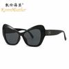 Nuevas gafas de sol de ojo de gato personalizadas 447, gafas de sol de tendencia europea y americana que combinan con todo, gafas de sol INS wind para tiroteos callejeros transfronterizos