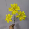 Tecido Impresso em 3D Pequenas Lírios Flores Artificiais para Casamento, Decoração de Fundo de Hotel, Arte Floral, Materiais Florais Quentes Vendidos Transfronteiriços