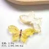 Dibujos animados simulación hielo a través de mariposa DIY gel de crema pinza para el pelo hecha a mano carcasa de teléfono móvil taza tocado accesorios de resina material