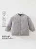 Roupa Acolchoada para Recém-Nascido 160g Classe A Sem Ossos Jaqueta Acolchoada de Outono/Inverno para Bebê Top Quente com Bordado de Coelho para Bebê