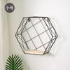 Decorações de Quarto Escandinavo Grades de Ferro Hexagonais Quarto Sala de Estar Ins Prateleira Pendurantes de Parede