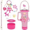 Accesorios Decorativos Stanley Correa de Mano de Cuerda Trenzada Estuche para Labial Llavero Duende Briqueta Funda de Silicona Antideslizante para Taza