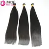 Cortina de Cabello Liso de Fibra Sintética 16-28 Pulgadas