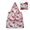 Bolsa de compras feminina de nylon, prática e portátil, para compras em lojas, supermercados, bolsa de ombro para compras, pode ser Vendida no Atacado