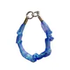 Pulsera de Muñeca de Intestino Grande de Seda Plegada Colorida Nuevo Colgante de Correa para Funda de Teléfono Móvil Bolso Corto Rojo de Red Cadena de Moda