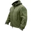 Novo Lã em estoque Masculino Outdoor Grosso Fino Quente Lã à Prova de Frio Com Capuz Cardigan Jaqueta Casaco
