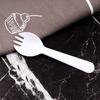Garfo Colher Descartável Espessado Garfo de Frutas Transparente Colher de Sobremesa Plástico Utensílios para Bolo Garfo Colher Saco Independente de Peça Única
