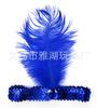 Diadema de flapper con lentejuelas y plumas diadema de plumas con lentejuelas diadema de cuentas diadema de pluma de avestruz con lentejuelas