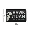 Tai Feng En Stock Parches Divertidos Creativos Novedosos Bordado Personalizado Cinta Mágica Brazalete Parches para Mochila Insignias Parches de Moral