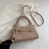 Bolsa Simples de Moda Estilo Ocidental para Mulheres 2025 Primavera Nova Versátil High-End Transversal de Ombro Único de Mão Pequena Quadrada
