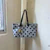 Bolso de Mano de Gran Capacidad a Lunares de Moda para Mujer 2026 Verano Nuevo Estilo Coreano Nicho Bolso de Hombro para Viajes Diarios Bolso Tote