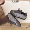 Zapatos de Entrenamiento Alemanes Estilo Retro con Cordones Bloques de Color Piel Genuina Zapatos de Mujer 2026 Otoño Nuevos Versátiles Deportivos Casuales Zapatos Forrest Gump