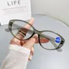 Nuevas gafas de lectura transparentes de moda para mujer HD lectura anti-luz azul gafas para ancianos para correr Jianghu gafas de lectura al por mayor