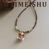 Cadena de Suéter con Elefante 3D de Esmalte Rojo Retro de Moda Original, Collar Largo Versátil de Lujo Ligero de Gama Alta para Mujer