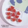 Ins elegante caramelo azúcar corazón de melocotón amor con cuentas diy aretes hechos a mano joyería pulsera collar accesorios material