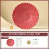 Incensário Cerâmico Vermelho Dourado Pétala de Flor da Cidade Proibida Feito de Fábrica para Uso Doméstico, Ornamento Requintado Estilo Zen para Sala de Chá