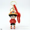 Llavero One Piece colgante de Luffy dibujos animados transfronterizos One Piece Luffy amuleto para mochila de niños figura pequeña juguete