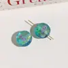 Contas Redondas Planas de Vidro Queimado Estilo Japonês com Furo Reto Contas Soltas Material para Artesanato DIY Pulseira Colar Feminino Acessórios de Joias