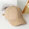 Gorra de béisbol de pana de color liso de moda con visera rígida, gorra lisa unisex, estilo retro japonés para exteriores