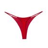 G010T Nova Versão de Calcinha Sexy Fio Dental de Alça Fina Dupla Camada Europeia e Americana Cintura Baixa Bikini Dupla Camada Algodão Puro Roupa Íntima Feminina em T