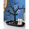 Adorno Creativo con Forma de Árbol de Astas Caja de Almacenamiento de Joyería Exhibidor para Pendientes, Collares, Pulseras, Llaveros Colgador