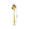 Cuchillo Occidental, Tenedor y Cuchara 1010 Oro Acero Inoxidable Vajilla Cuchara para Remover Café Pala para Pastel Juego de Cuchillo y Tenedor para Bistec de Hotel