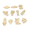 Fabricante Bajo Precio Al Por Mayor Niños Hecho a Mano DIY Pintado Serie Cielo Extraterrestre Nave Espacial Astronauta Planeta Virutas de Madera