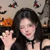 2026 Nuevos Accesorios para Fiesta Estilo Oscuro Diadema Transfronteriza Adulto Diadema Divertida Halloween Pinza para el Cabello de Calavera para Mujeres