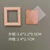 Kaka Dou Xiaolong Marco de Fotos de Madera en Miniatura con Panel Trasero Transparente Color Base Cruda DIY Mini Escena