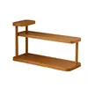Prateleira de armazenamento de mesa, prateleira de armazenamento multicamadas para copos de água e xícaras de café, peça decorativa vintage, prateleira de armazenamento para perfume, cosméticos e produtos de skincare