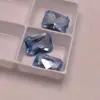 106 # Spinela Rectangular Azul Claro Piedra Preciosa Cabujón Piedra Suelta, Cabujón Facetado Piedra Preciosa Sintética Venta al por Mayor