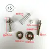 Máquina de correas rueda guía de urdimbre y bobinado anillo de tensión tensor resorte guía de hilo guía de hilo pinza de hilo hilo anti-salto