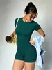2026 Nova Camiseta Slim Fit de Manga Curta Estilo Europeu e Americano para Mulheres, Top Esportivo de Manga Curta para Yoga Fitness