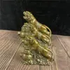 Gu Yunzhai Tigre de Latón Tigre de Cobre Marrón Latón Tigre del Zodiaco Cornucopia Tigre Oficina en Casa Péndulo