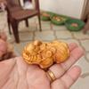 Palillos de madera maciza de calabaza, hechos a mano, con mango tallado de madera Taihang Yabei, 2022