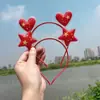Diadema de estrella de cinco puntas para el día nacional regalo pequeño navideño pasador para actividad del Día Nacional amor accesorios para el cabello creativos lindos patriótico