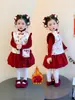 Ropa de Año Nuevo para Niñas, Traje Tang, Traje con Forro Polar Estilo Chino, Ropa de Año Nuevo Infantil Estilo Dinastía Han de Invierno, Ropa China para Actuaciones de Bebé