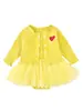 Conjunto de Vestido para Niña Primavera y Otoño Chaleco sin Mangas para Recién Nacido Vestido Top Conjunto de Dos Piezas Vestido de Bebé Falda Tutú
