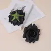 Flor Artificial Hibisco Coreano Cabeza de Rosa Flor de Seda Flor de Mesa para Sala de Estar Decoración Flor Artificial de Lujo Accesible Elegante Boda