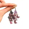 Pendientes de Gancho con Borla de Mariposa Hueca Transfronterizos, Pendientes de Moda y Elegantes con un Toque de Lujo, Pendientes Dulces de Nicho de Lujo Ligero al por Mayor para Mujeres