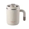 Caneca Térmica de Aço Inoxidável 304, Copo de Beber Estudante de Aparência Sofisticada com Alça e Tampa, Copo de Água de Grande Capacidade