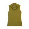 M FIVE Colección Otoño 2026, 19 de Agosto, Producto Nuevo Trece Líneas: Chaleco de Punto Capas sin Mangas con Cuello Fruncido 6021