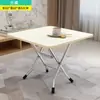 Mesa pequeña, mesa plegable, mesa de comedor, mesa de estudio para dormitorio, escritorio rectangular, adecuada para puestos y viviendas de alquiler