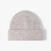 Chapéu de Lã Masculino de Malha Quente Sem Aba Outono e Inverno Versátil Transfronteiriço para Uso Externo Chapéu de Malha Casual para o Dia a Dia